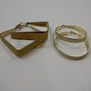 Sparkle earrings -2 pair